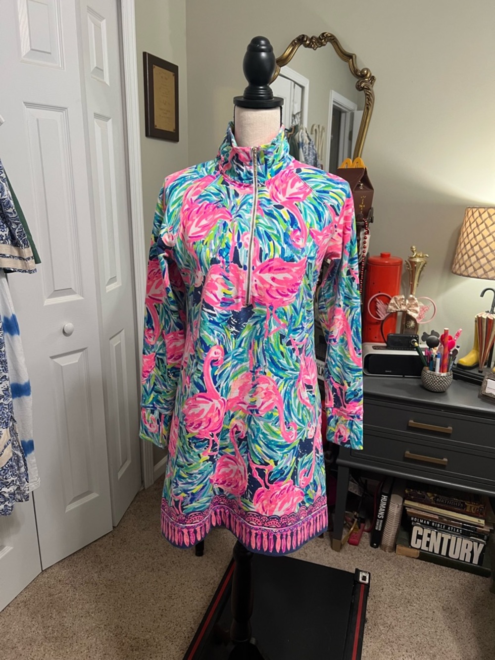 EUC Lilly Pulitzer Flamenco Beach Skipper Dress, sz small